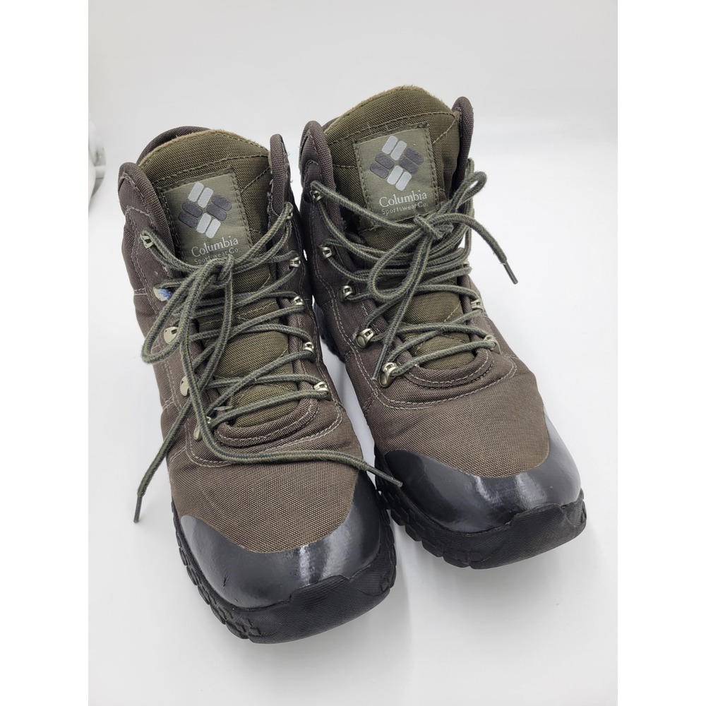 Columbia Hilltop Ridge Men's Hiking Waterproof Boots Deep Olive Sz 8.5